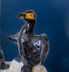 Groupe sculpté représentant trois cormorans - Pièce unique