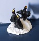 Groupe sculpté représentant trois cormorans - Pièce unique